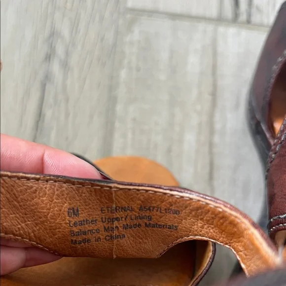 Naya Dark Brown Leather Sandals - Picture 8 of 11